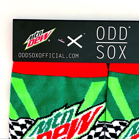 Odd Sox Pepsi & Mt. Dew Fuzzy Slippers - Officially Licensed, Non-Slip, Fun Novelty House Shoes For Adults - View #9
